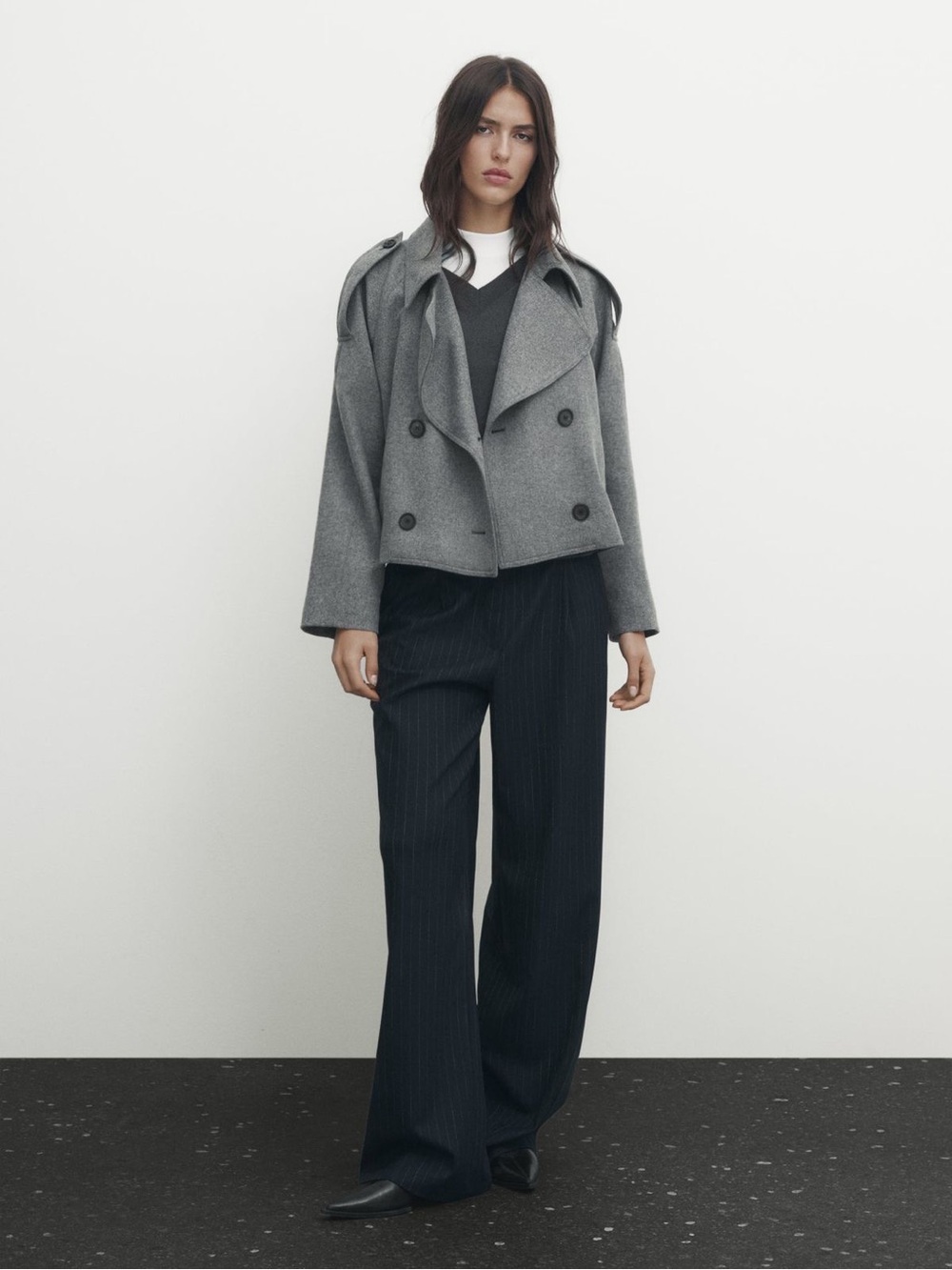 H&M Cropped Trench Jacket